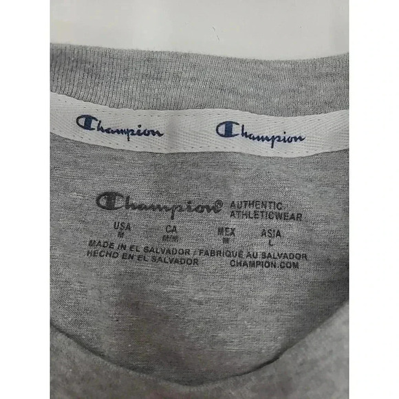 Champion Boys T Shirt Size Medium New with Tags Grey - Picture 2 of 4